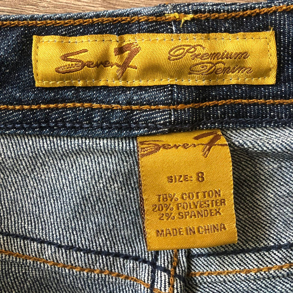 Seven7 Jeans Flare Premium Denim Size 8 - Picture 6 of 9